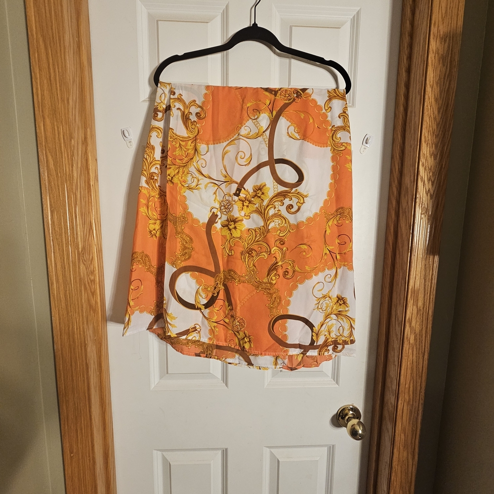 Orange and Gold Women's Dress Pants